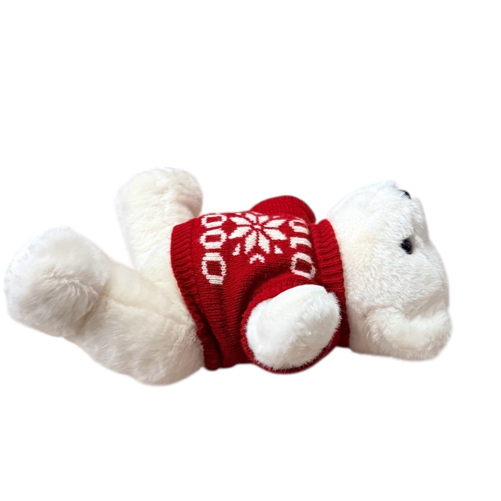 Vintage Polo Millennium Bear Plush with Red Sweater - Picture 5 of 7